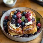 Baked Berry and Cream Cheese Croissant French Toast