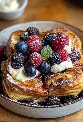 Baked Berry and Cream Cheese Croissant French Toast