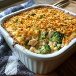Cheesy Chicken Broccoli & Rice Dinner Casserole