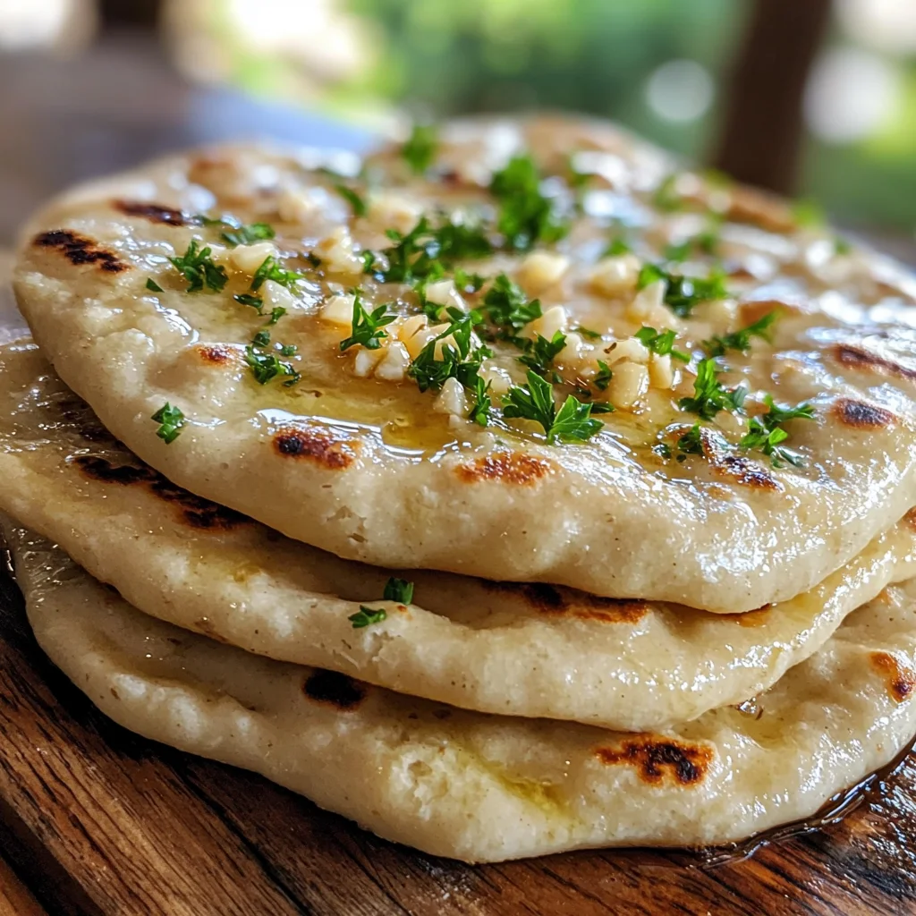 Cottage Cheese Garlic Naan (High Protein, No Yeast!)
