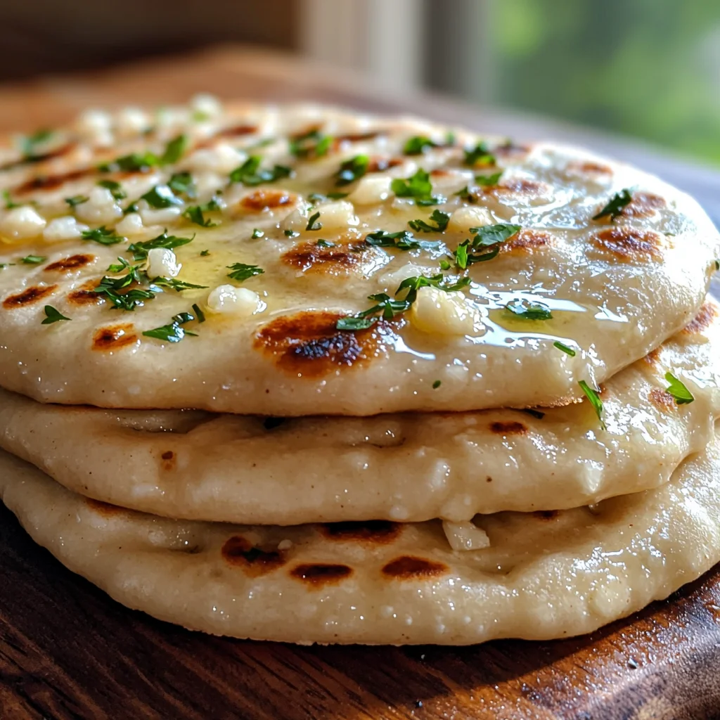 Cottage Cheese Garlic Naan (High Protein, No Yeast!) image 2