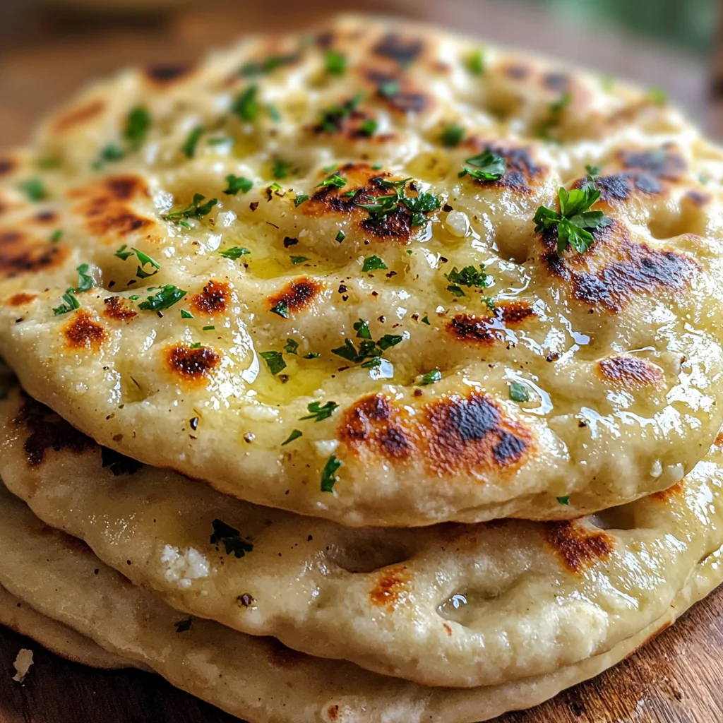 Cottage Cheese Garlic Naan (High Protein, No Yeast!) image 3