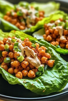 Crispy Chickpea Lettuce Wraps