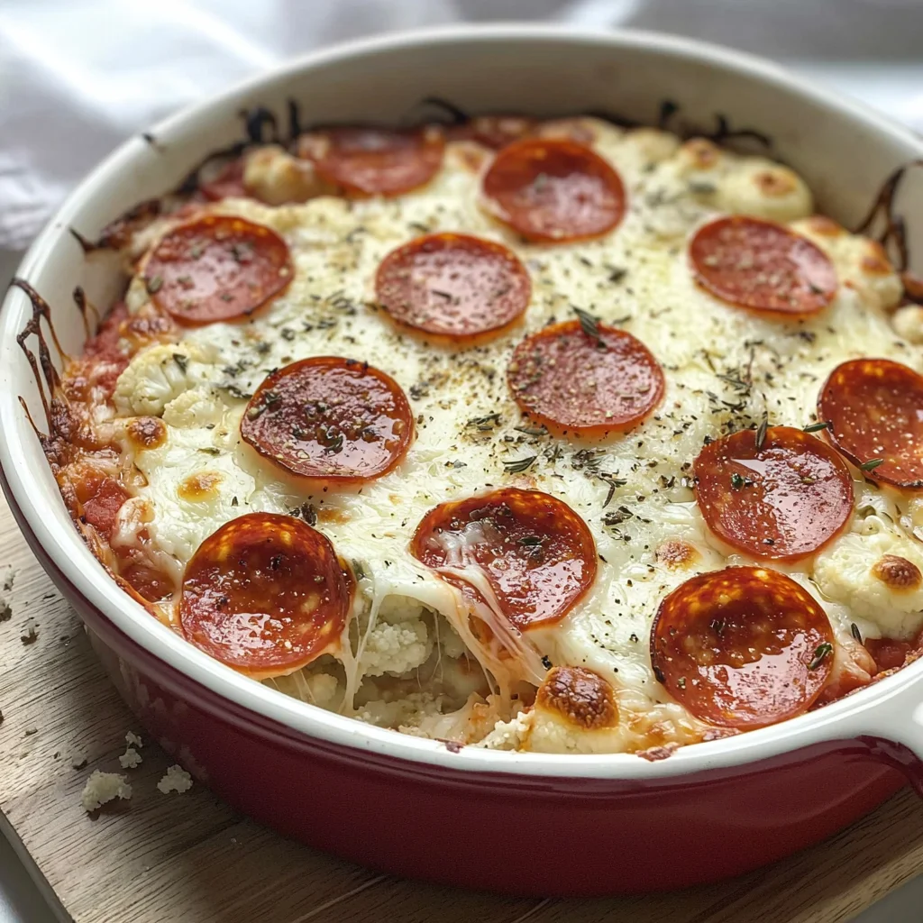 EASY KETO PIZZA CASSEROLE