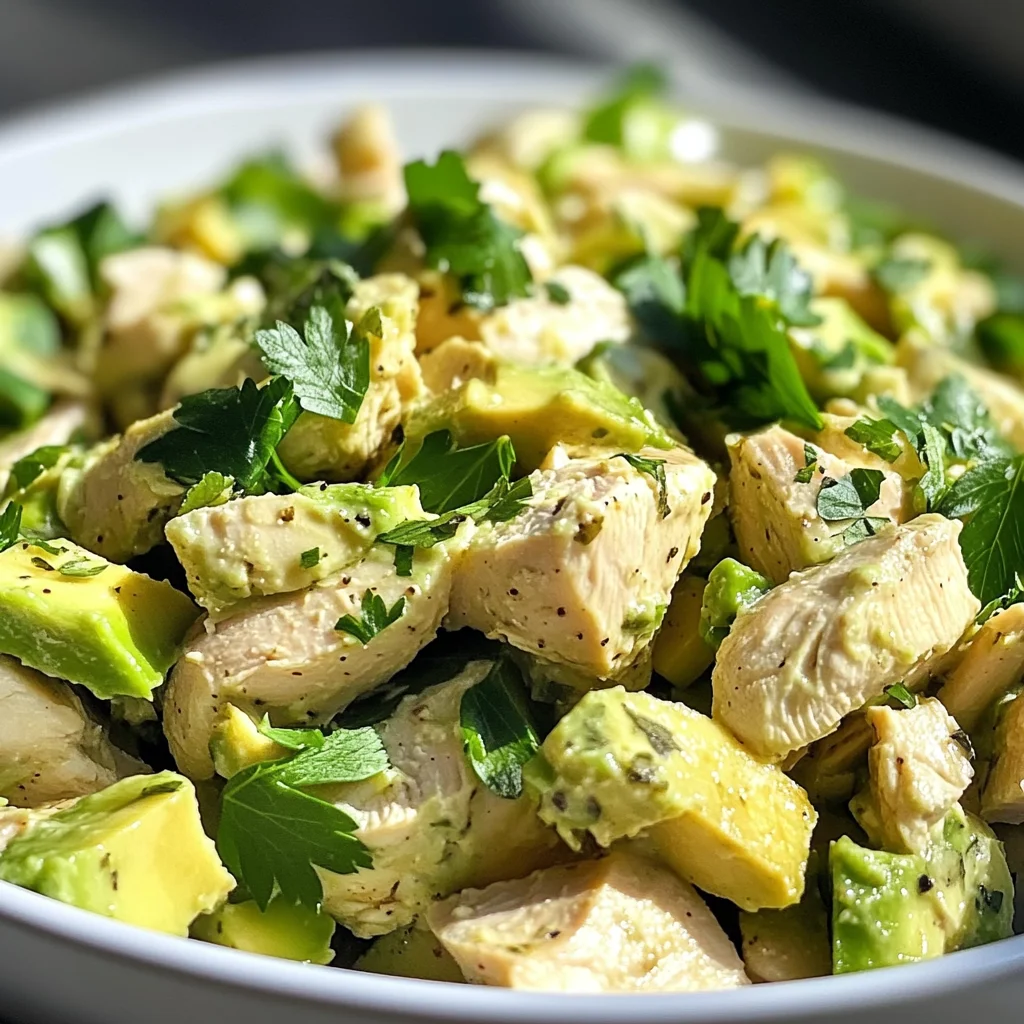 Easy Avocado Chicken Salad