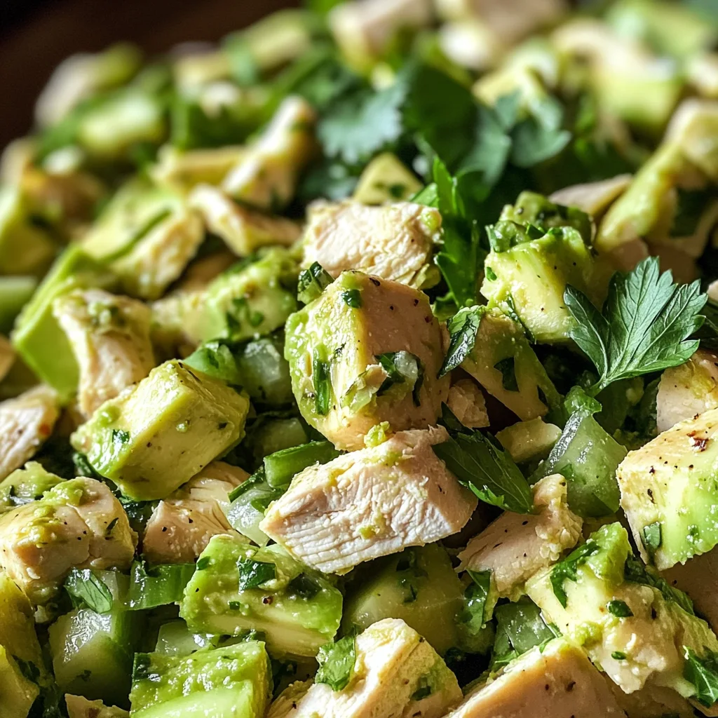 Easy Avocado Chicken Salad