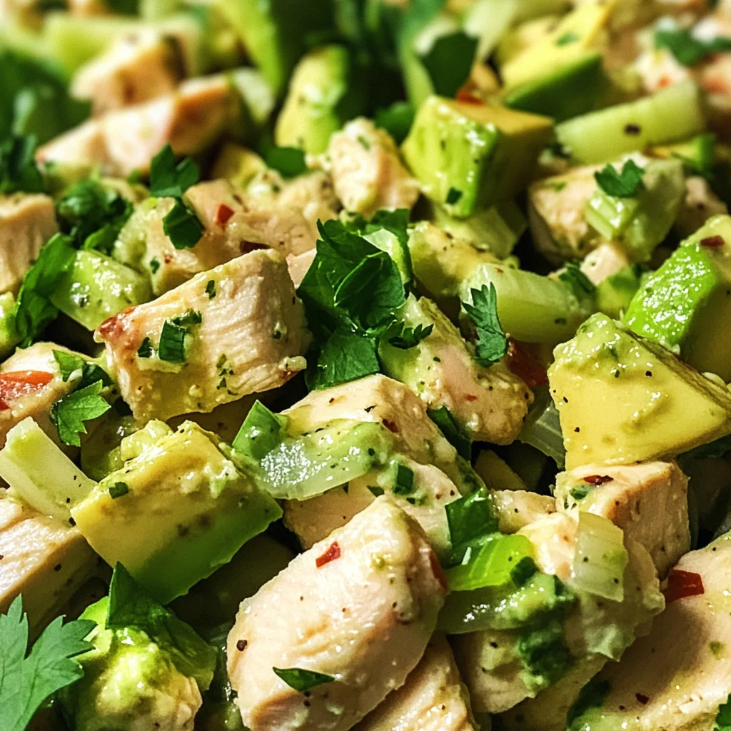 Easy Avocado Chicken Salad
