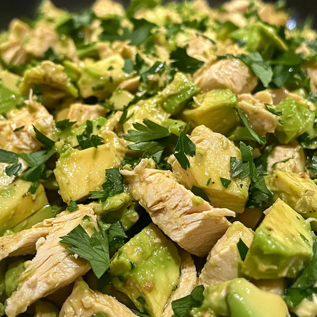 Easy Avocado Chicken Salad
