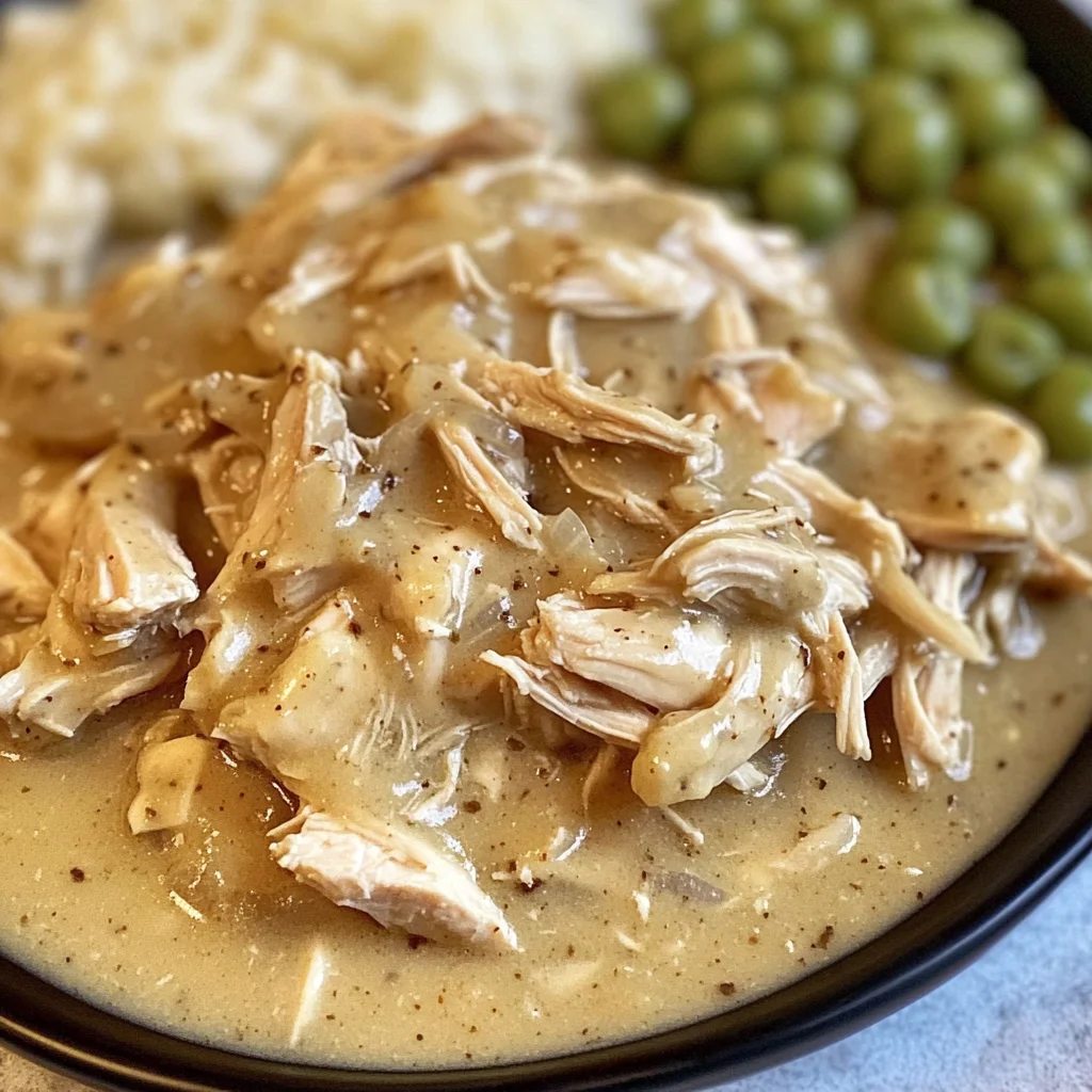 Easy Crockpot Chicken & Gravy