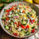 Easy Lemon Orzo Salad with Feta