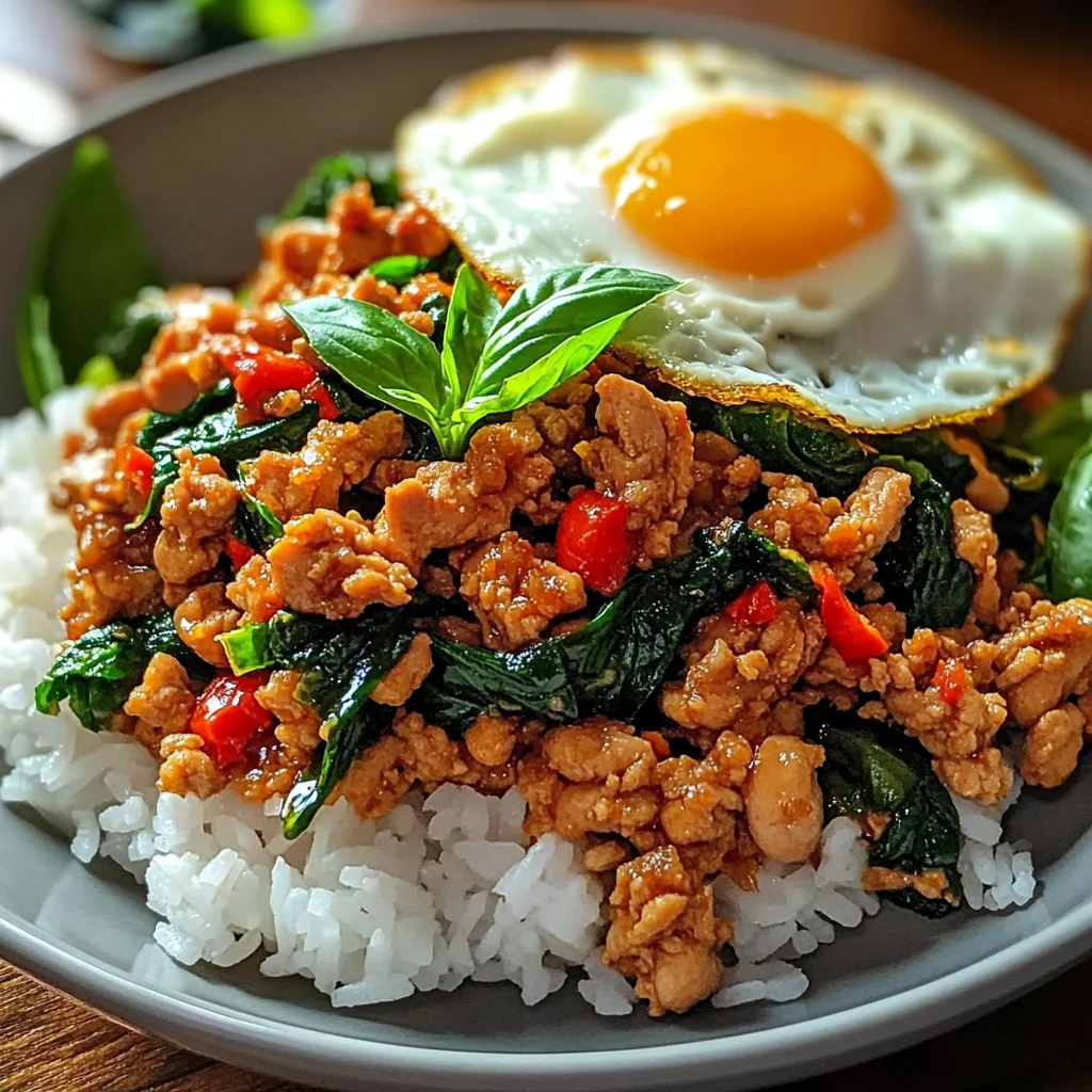 Easy Thai Basil Chicken Recipe (Pad Krapow)