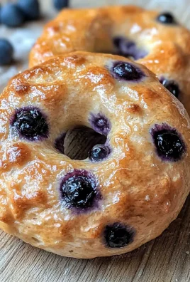 High Protein Blueberry Bagels
