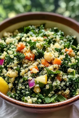 Kale Quinoa Salad - With Lemon Dressing