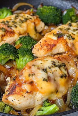 Keto French Onion Chicken and Broccoli Skillet