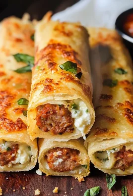 Keto Italian Sausage Pizza Roll Ups