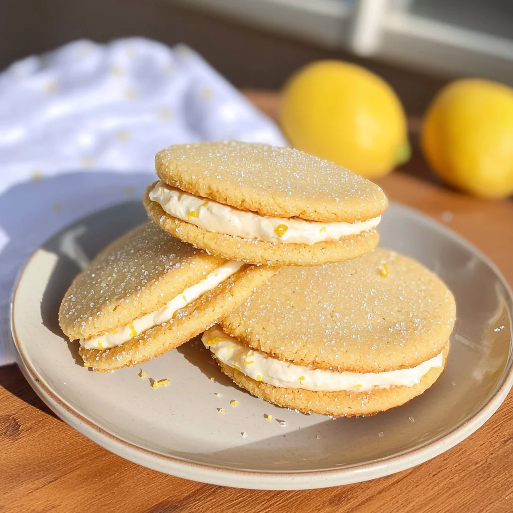 Keto Lemon Sandwich Cookies