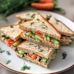 Keto Veggie Spread Tea Sandwiches