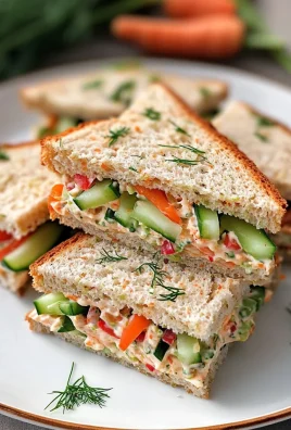 Keto Veggie Spread Tea Sandwiches