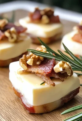 Keto Walnut Bacon Brie Bites