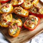 LOW CARB BACON RANCH BELL PEPPER POPPERS