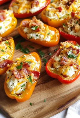 LOW CARB BACON RANCH BELL PEPPER POPPERS