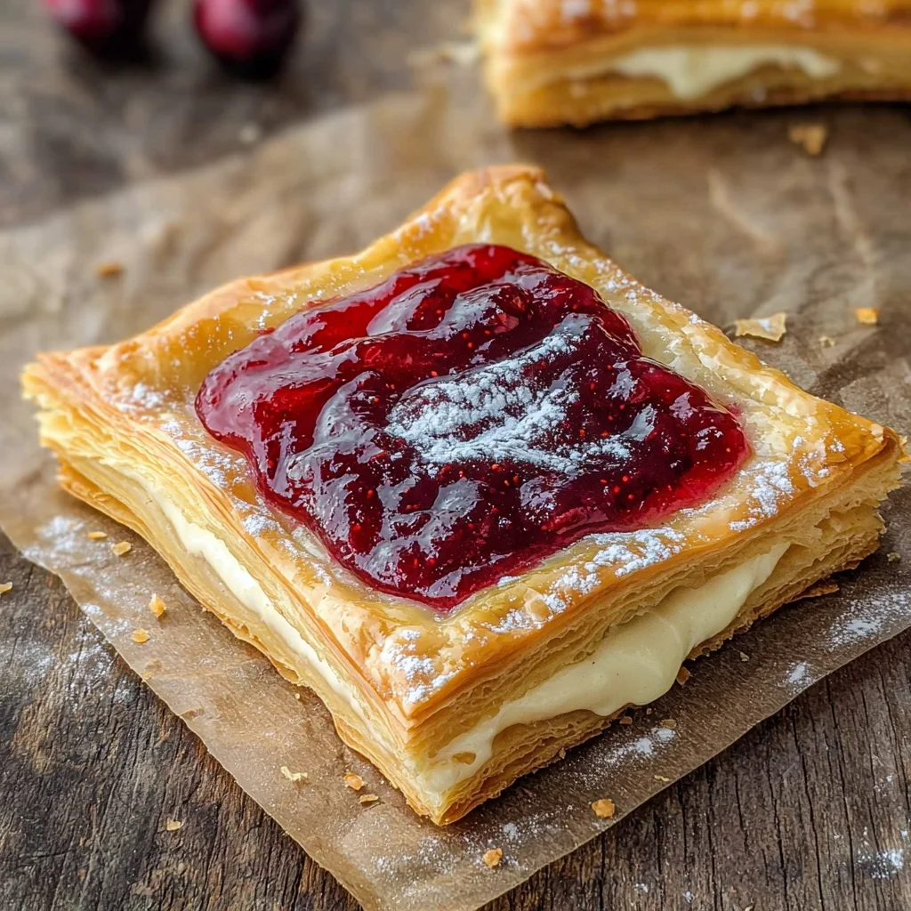 Leftover cranberry sauce cheese danish