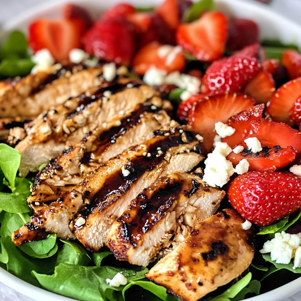 Low-Carb Balsamic Strawberry Chicken Salad