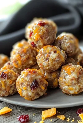 Low Carb Cranberry Sausage Balls