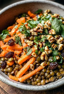 Moroccan Lentil Carrot Salad (Vegan)