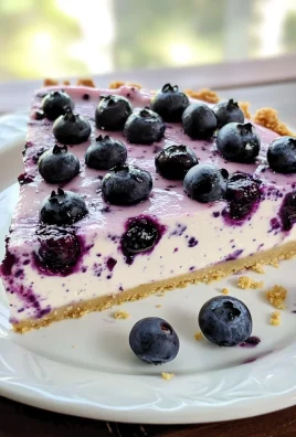 NO BAKE KETO BLUEBERRY CHEESECAKE