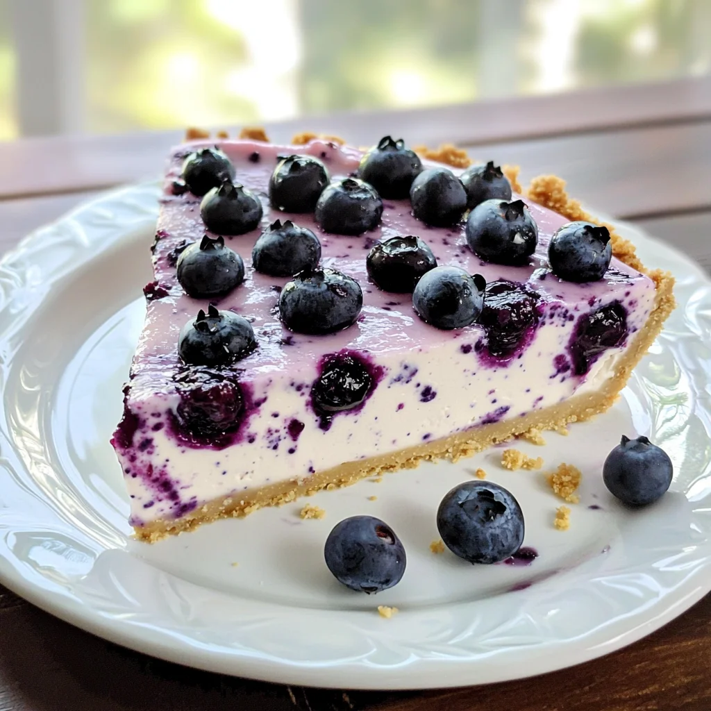 NO BAKE KETO BLUEBERRY CHEESECAKE