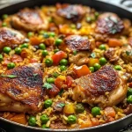 One Pan Spanish Chicken and Rice