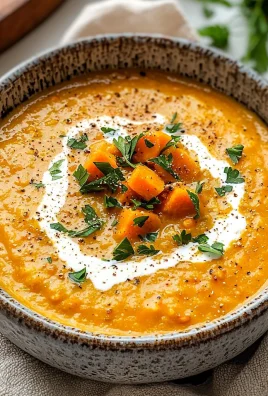 One Pot Creamy Carrot Lentil Soup