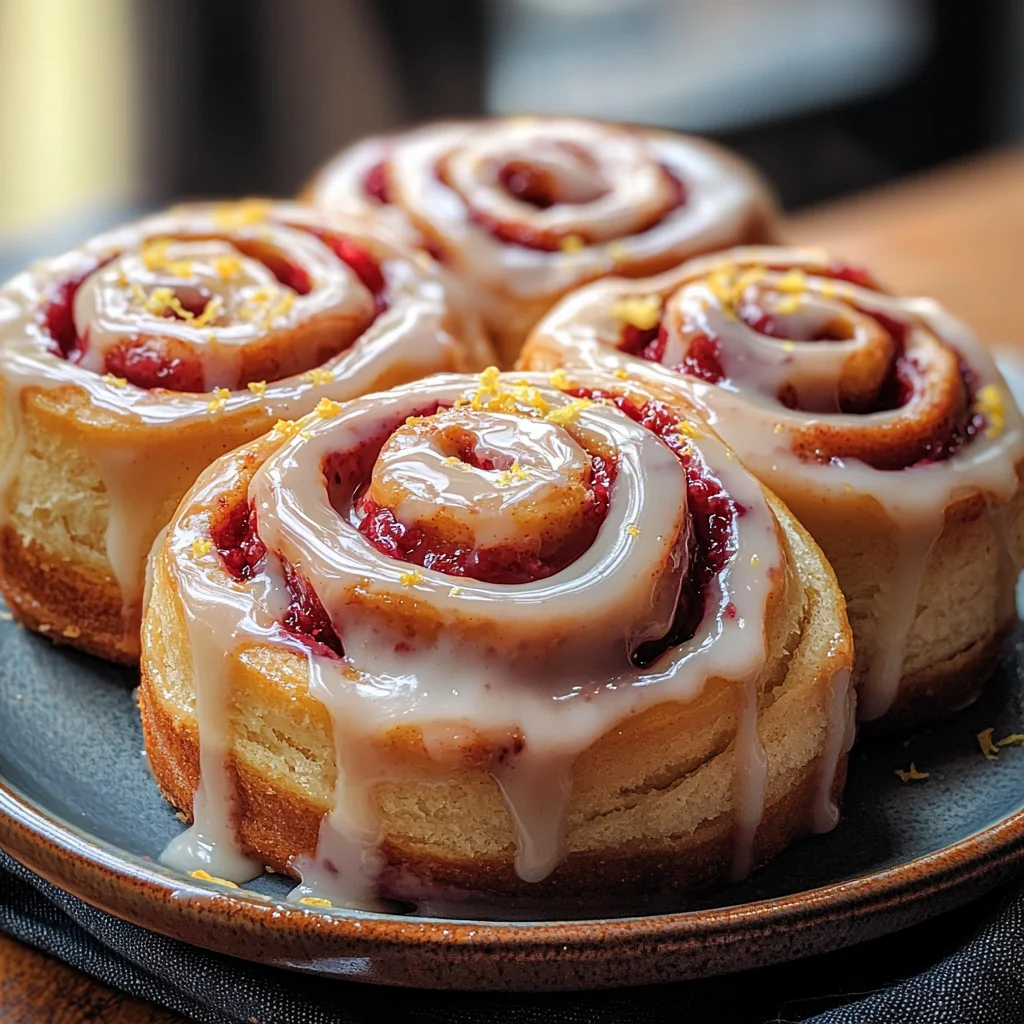 Raspberry Cinnamon Rolls