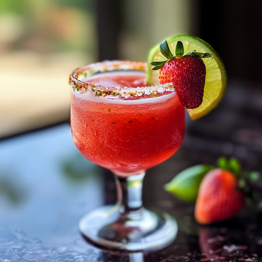 Spicy Strawberry Margarita