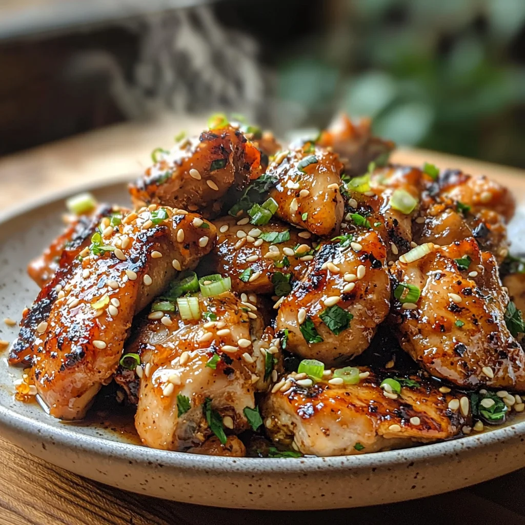 Sticky Keto Garlic Chicken