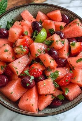 Strawberry Watermelon Salad with Honey-Lime Vinaigrette