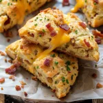 Air Fryer Apple Cheddar Bacon Scones