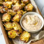 Air Fryer Artichoke Hearts with Garlic Aioli (Keto and Low Carb)