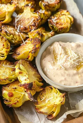 Air Fryer Artichoke Hearts with Garlic Aioli (Keto and Low Carb)