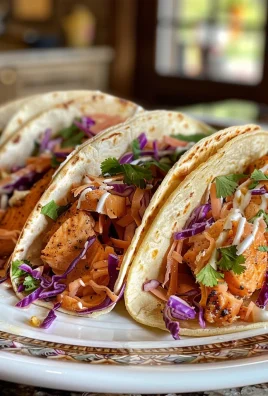 Air Fryer Salmon Tacos with Slaw