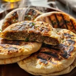 Arayes (Middle Eastern Stuffed Pita)