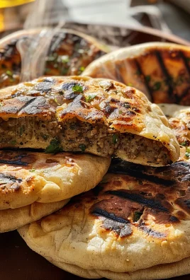 Arayes (Middle Eastern Stuffed Pita)