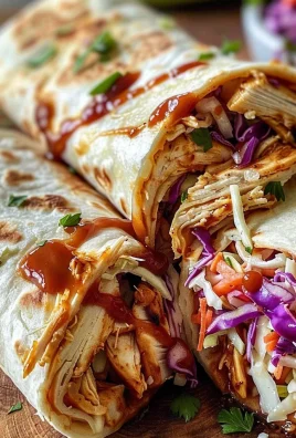 BBQ Chicken Coleslaw Wraps