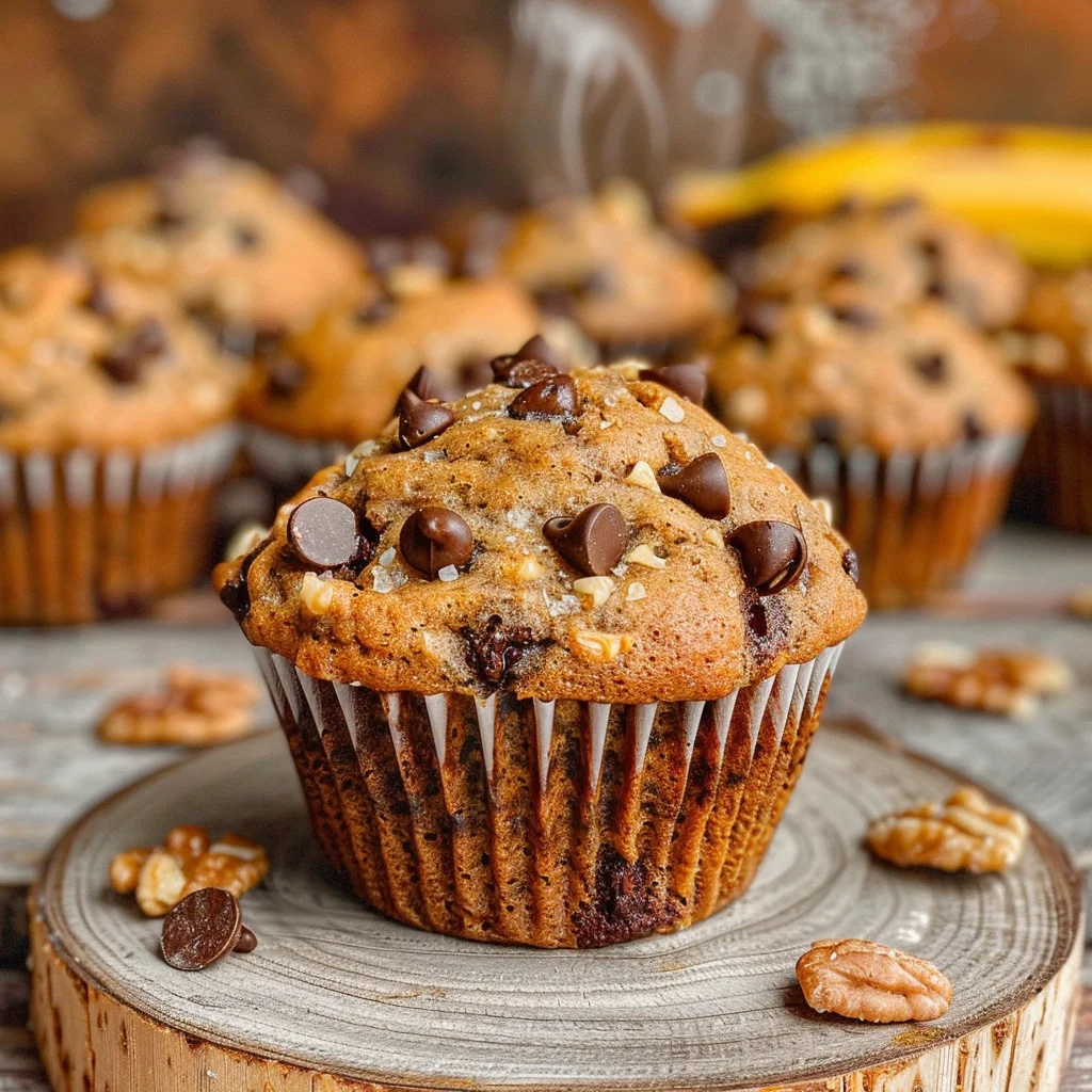 Banana Chocolate Chip Muffins