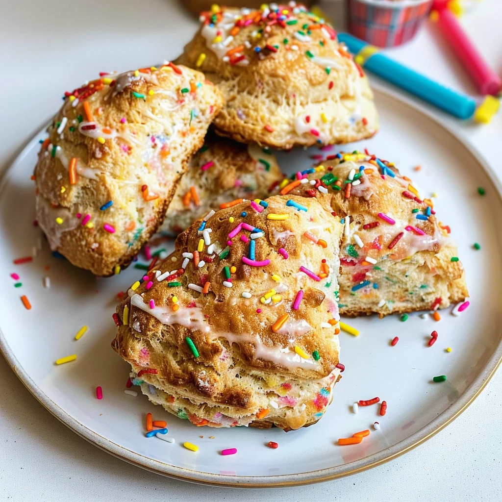Birthday Cake Scones