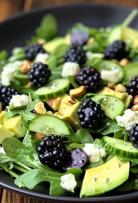 Blackberry, Avocado, and Arugula Salad