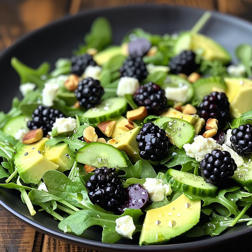 Blackberry, Avocado, and Arugula Salad