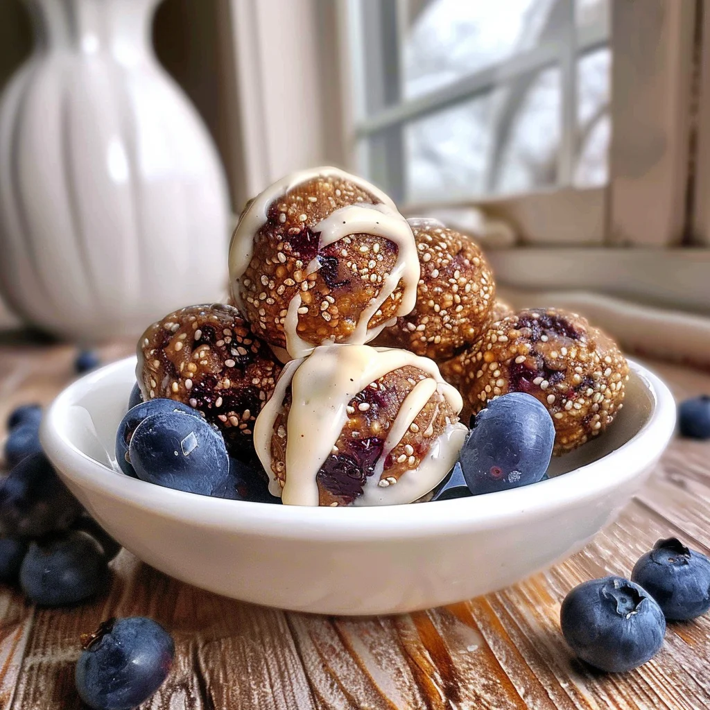 Blueberry Cheesecake Protein Bites – A No-Bake, High-Protein Snack