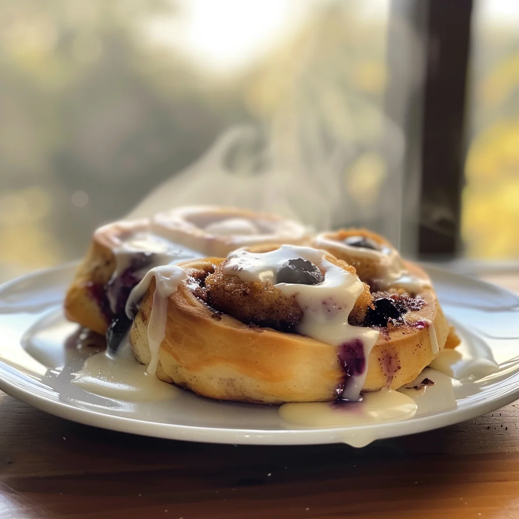 Blueberry Cinnamon Rolls image 3